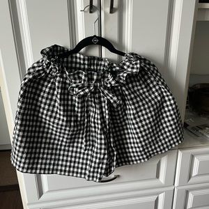 NWT Paper London Curacoa Shorts/ Hamburg Black & White Size 12